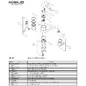NOBILI RCR413 CARTOUCHE Ø 45 AVEC REGLAGE TEMP. + DEBIT 50%