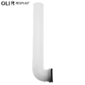 REGIPLAST 215453 TUBE DE CHASSE À ENCASTRER Ø 40 X 280MM + JOINT