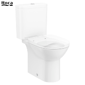 ROCA A801B2200B DEBBA ROUND - ABATTANT WC, Blanc en SUPRALIT® Frein de chute , "Silencio".