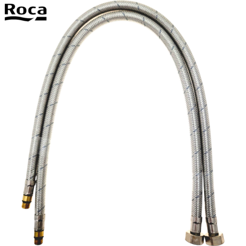 ROCA A525020409 KIT 2 FLEXIBLES D'ALIMENTATION A VISSER M10X3/8" Longueur 600 mm.