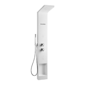 PR-ROCA A5A978BC00 ETERNAL. Colonne de douche hydromassage thermostatique. Surfex® ultra blanc mat.