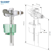 SIAMP 30 7780 10 QUIETO OD 77L - Robinet flotteur latéral hydraulique Hyper Silencieux