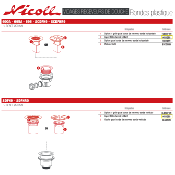 NICOLL 0411258 D690A-Capot ABS chromé brillant pour receveur Ø90 mm.