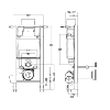 NICOLL 0708105 Bâti-Support Autoportant monobloc faible hauteur.