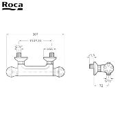 ROCA WM3140T3ZC0C300 ZOOM POLO C3 - Mitigeur Douche Thermostatique.