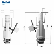 SIAMP 10 0055 08 Mécanisme de chasse 32 4547 pour bâti-support WC VERSO 350.