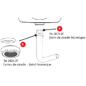 SIAMP 34 2805 07 Joint de coude biconique.