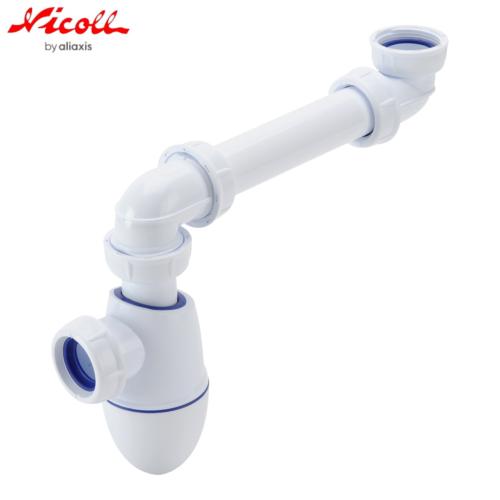 NICOLL 0202135 EASYPHON - BMT02 - Siphon de lavabo à culot déporté - 1"1/4 - Ø 32 mm.