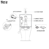 PR-ROCA A822874001 - THE GAP - KIT 10-3-4-11 MÉCANISME DE CHASSE COMPLET.