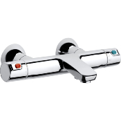 PR-ROCA A5A1118C0F VICTORIA T-500. Mitigeur Bain-Douche thermostatique mural, Chrom.