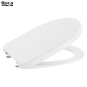 ROCA A801B2200B DEBBA ROUND - ABATTANT WC, Blanc en SUPRALIT® Frein de chute , "Silencio".