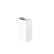 ROCA A816843001 RUBIK. Porte verre mural, Blanc Mat/Chrom Brillant.