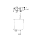 SIAMP 30 9547 07 - OD 95L Robinet flotteur latéral pack WC TRIO 2.