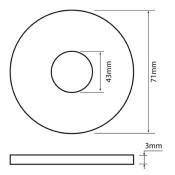 SIAMP 34 4905 20 Clapet pour mécanisme de chasse Optima 49, Optima 50 et Optima S.