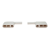 PR-SIAMP 41 0109 07 Axes Charnières pour Abattant Blanc Beaulieu.