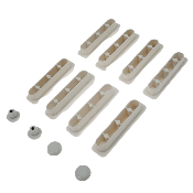 SIAMP 41 2135 07 Set de 8 Amortisseurs + 4 Tampons pour Abattant Menton/Anti Contact.