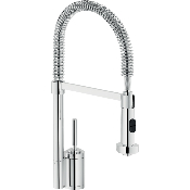 NOBILI OZ45300/3CR Mitigeur évier Billy avec douchette 2 jets, Chromé.
