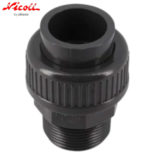 NICOLL N3233M Union metal-plastique diametre 32 filete male 33/42 femelle a coller