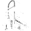 NOBILI RSA229/47 Écrou et Joints pour bec de robinet.