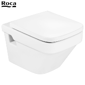 ROCA A80178B004 DAMA SENSO COMPACT - Abattant WC Blanc, Fermeture Standard.