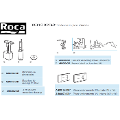 ROCA AH0015800R PLAQUE DE COMMANDE 3/6L CHR/MAT V1 34X18.