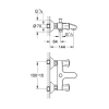 GROHE 25450001 Mélangeur Bain/Douche Costa L, Chromé.
