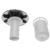 NICOLL 0411475 D584-Capot ABS chrome brillant + tube plongeur + culot (compatible anciennes versions).