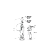 NICOLL 0703120 Mécanisme double volume a câble 3V101 + Robinet flotteur 1700.