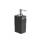 ROCA A816841024 RUBIK. Distributeur de savon liquide, à poser, noir mat.
