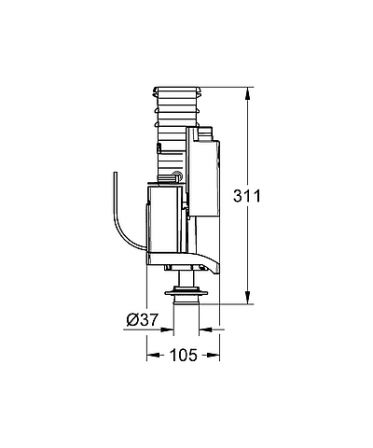 GROHE_42320000_Soupape_Complete_Systeme_de_Chasse_AV1_Schema_Cote.gif