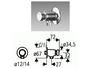 GROHE DAL 37030000 PRESS Robinet d'urinoir Équerre temporisé.