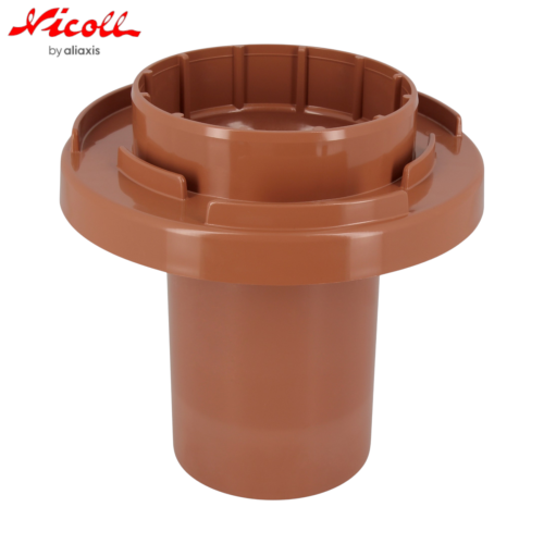 NICOLL ATD10T Adapt. douille toit tuile d. 100 terracotta