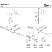 ROCA AG0041600R VICTORIA-T KIT CROISILLON DOUCHE
