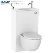 SIAMP 10 0059 68 Vasque céramique pour pack WC TRIO.