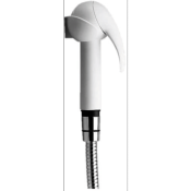 NICOLL 0408070 - 308B - Douchette hygiénique Yasmine blanche G 1/2" avec flexible double agrafage