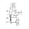 PR-ROCA A5A3007C00 Mitigeur lavabo monotrou Monodin-N, avec vidage automatique.