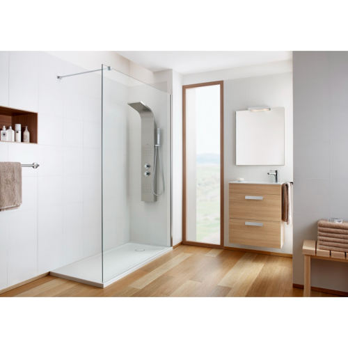 ROCA A2H0423000 ESSENTIAL 2.0 Colonne de douche hydromassage thermostatique. Acier Inoxydable.