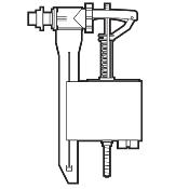 PR-ROCA AH0001200R Robinet Flotteur alimentation latérale.