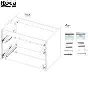 ROCA AU0013300R KIT FIXATION MURALE POUR MEUBLE.