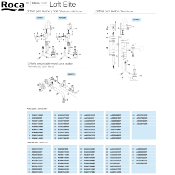 ROCA AG0020903R KIT TETE ROBINET 1/2". DROITE ET GAUCHE.