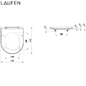 LAUFEN H8913320000001 KARTELL - Abattant WC, déclipsable, Blanc.