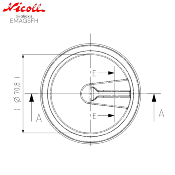 NICOLL EMAGSFH - Kit Clapet et contre clapet magnétique Ø 90 mm. Pour bonde magnetech SFH.