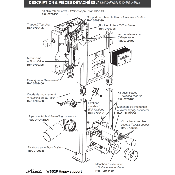 NICOLL 0709400 Culot ou base de mécanisme de chasse à câble + joint torique.