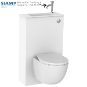 SIAMP 10 0059 69 Robinet Eau Froide pour Vasque pack WC TRIO.