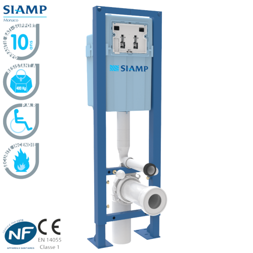 SIAMP 31 3101 10 Bâti-Support WC Ingénio ESSENTIEL Autoportant Complet 95L.
