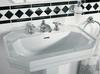 HANSGROHE AXOR 17133000 Mélangeur lavabo 3 trous poignées croisillons chromés.