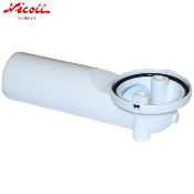 NICOLL 0411404 D513S - Sortie Tubulure coudée bonde manuelle pour VAE99.
