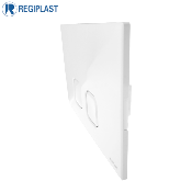 REGIPLAST 183B PLAQUE DE COMMANDE "PLAIN" DOUBLE DEBIT BLANCHE