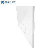 REGIPLAST 183B PLAQUE DE COMMANDE "PLAIN" DOUBLE DEBIT  BLANCHE