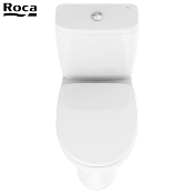 ROCA A801E6201 VICTORIA - Abattant WC Double Blanc pour WC Compact. Charnières métal. Frein de chute.